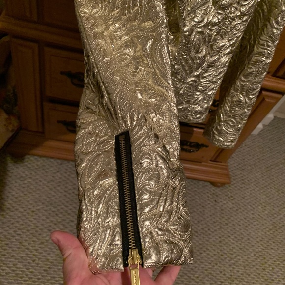 Michael Kors shilted gold baraque jacket - Picture 6 of 9